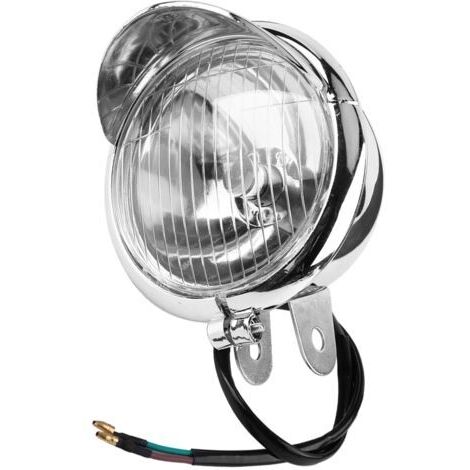 TONYSA Phare de moto, feu antibrouillard universel robuste vintage pour la modification