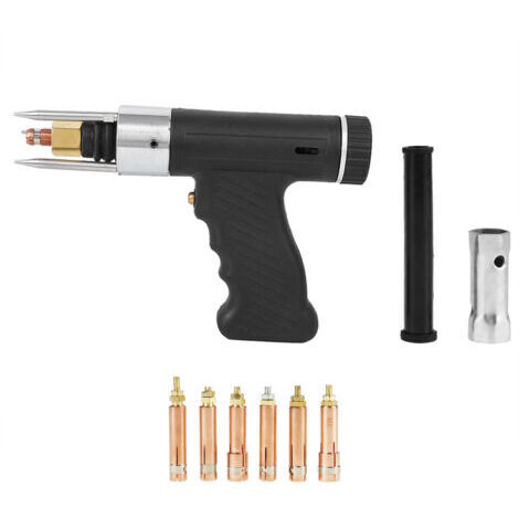 TONYSA Pistolet de soudage de goujons noir prolongeant la durée de vie, Totch, confortable à saisir pour les matériaux métalliques cuivre laiton aluminium