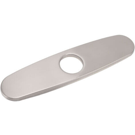 TONYSA Plaque de recouvrement pour robinet d'évier, en acier inoxydable 304 brossé, avec éclisses et panneau décoratif inférieur pour cuisine.