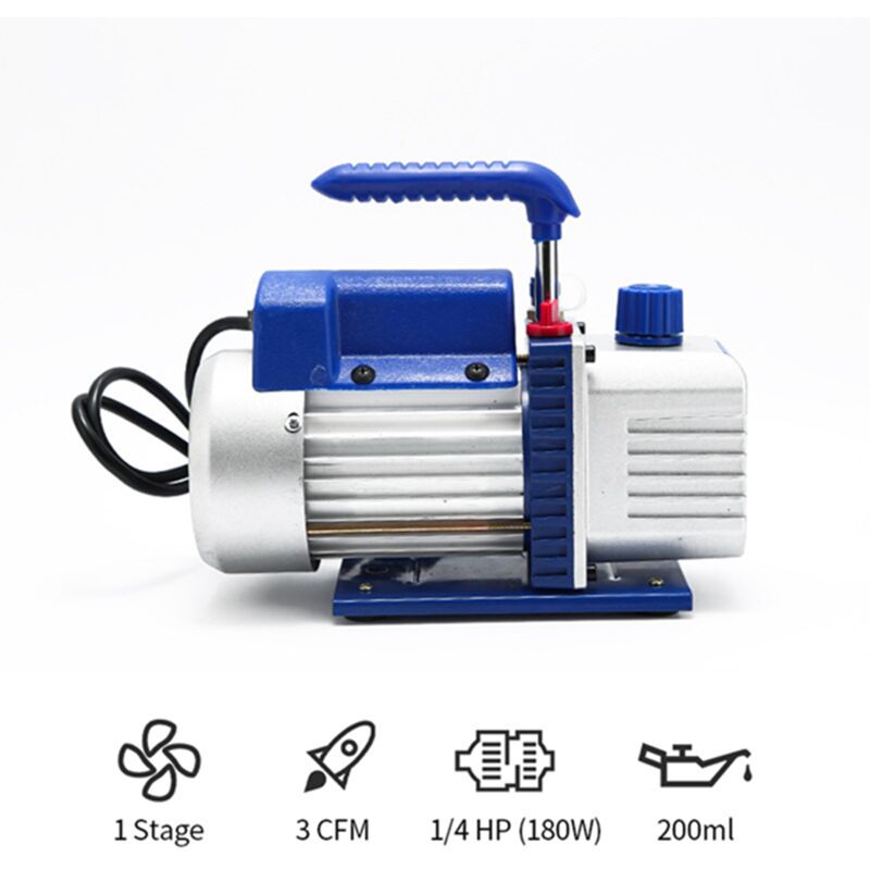 Tonysa - Pompe à Vide 3CFM 1/4HP, Pompe à Vide Frigoriste 1440RPM Pompe à Vide Climatisation 220V/50HZ, Air Vacuum Pump Systèmes de Réfrigération