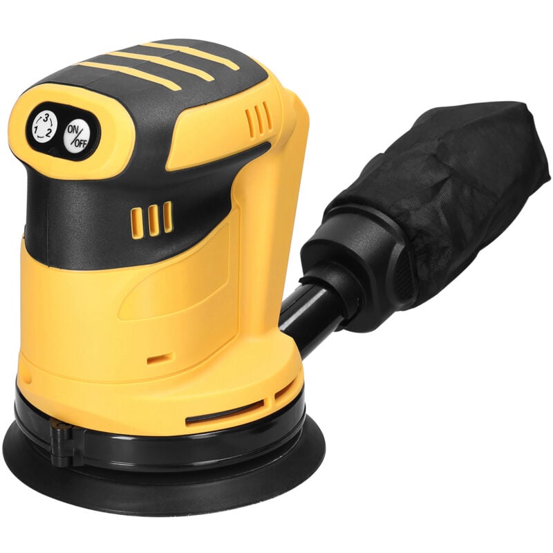 Ponceuse excentrique sans fil 125 mm - 20 v - 3 vitesses réglables - 11000rpm - Polisseuse - Tonysa