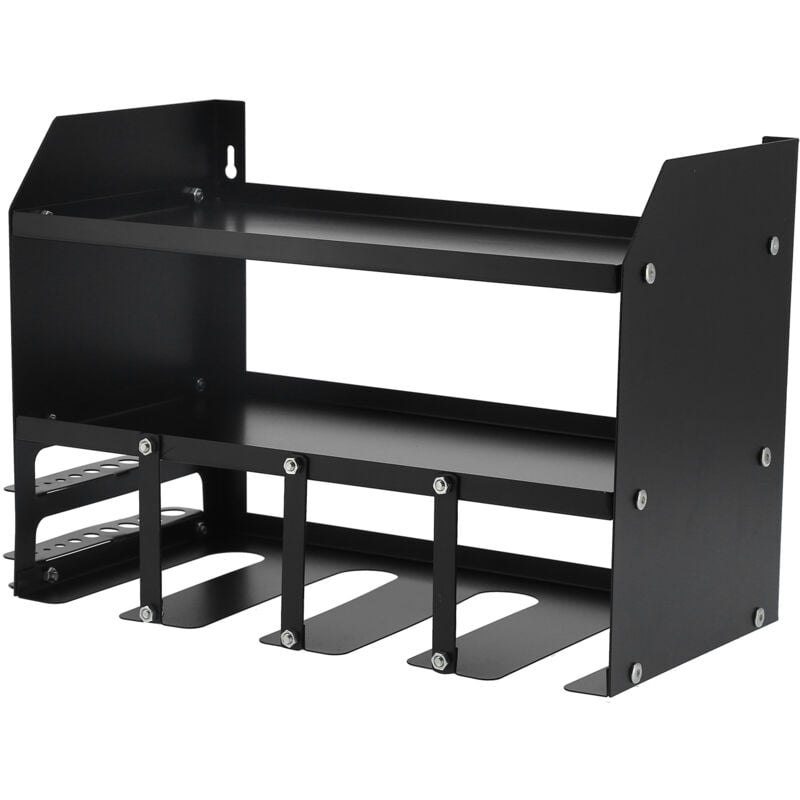 Power Tool Organisateur de rangement pour outils, montage mural, 4 emplacements, pour perceuse, étagère de rangement, tournevis, organisateur