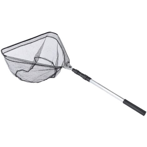 TONYSA puisette de pêche pliable triangulaire durable de 1,5 m avec poignée télescopique