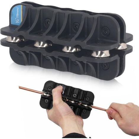 TONYSA Redresseur de Tube Portatif de 19 Mm, Outil de Redressage de Conduite de Frein de 3/4 Pouces, Redresseur de Tuyau de Frein Universel pour Bobines de Cuivre, D'aluminium et D'acier