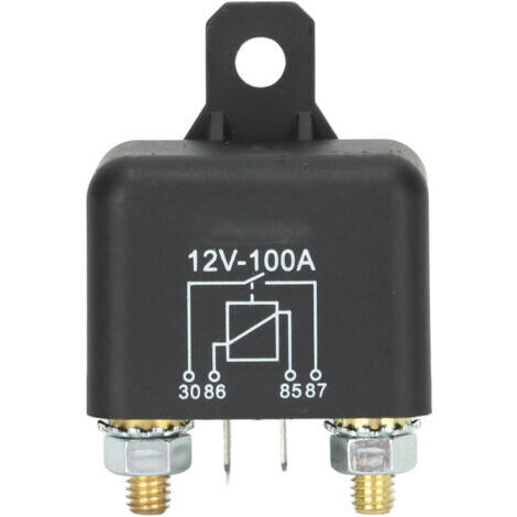 TONYSA Relais de démarrage Solénoïde 4 broches 12 V 100 A NO pour tondeuse à gazon tracteur de jardin voiturette de golf