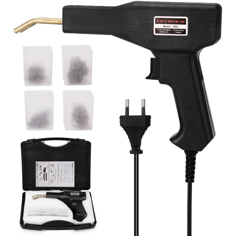 Image of Saldatrice per plastica - Kit di riparazione paraurti auto con 400 chiodi per saldatura - 50 w - 220 v Saldatrice per plastica - Saldatrice per