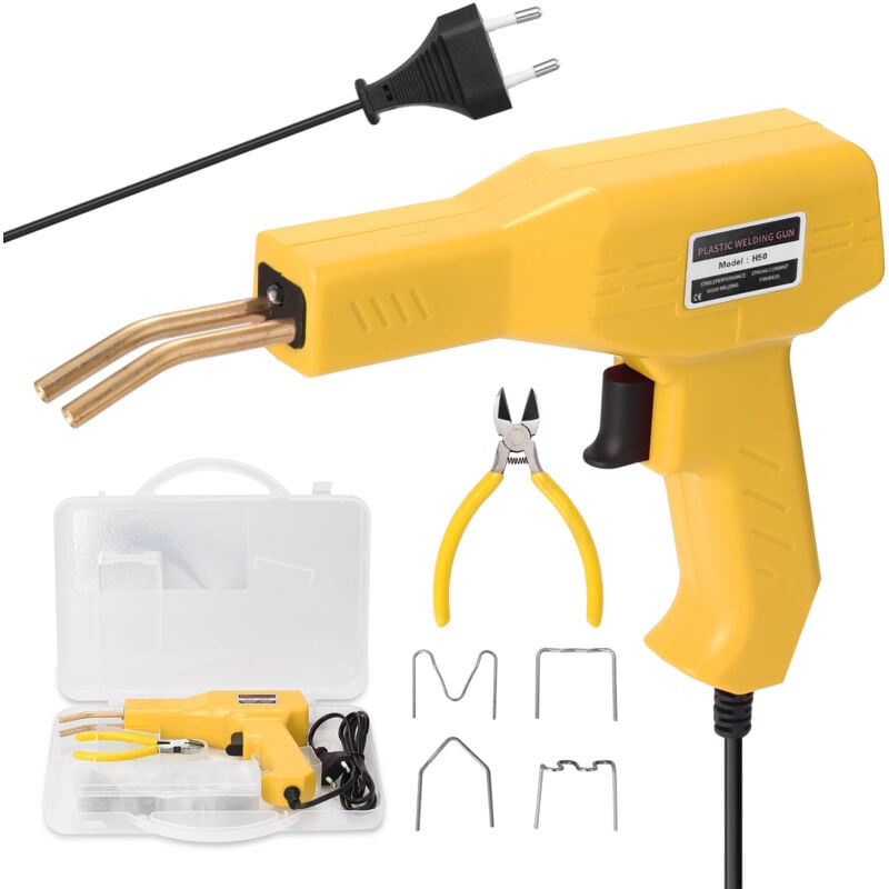Image of Saldatrice portatile per plastica da 50 w, pistola per saldatura in plastica, saldatrice portatile, pinzatrice a caldo per paraurti auto, saldatrice