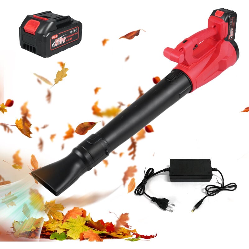 Tonysa - Souffleur à Feuilles Électrique Sans Fil 21V Souffleur à Feuilles 150MPH Portable à Main avec Tubes d'Extension, Contrôle à 6 vitesses,