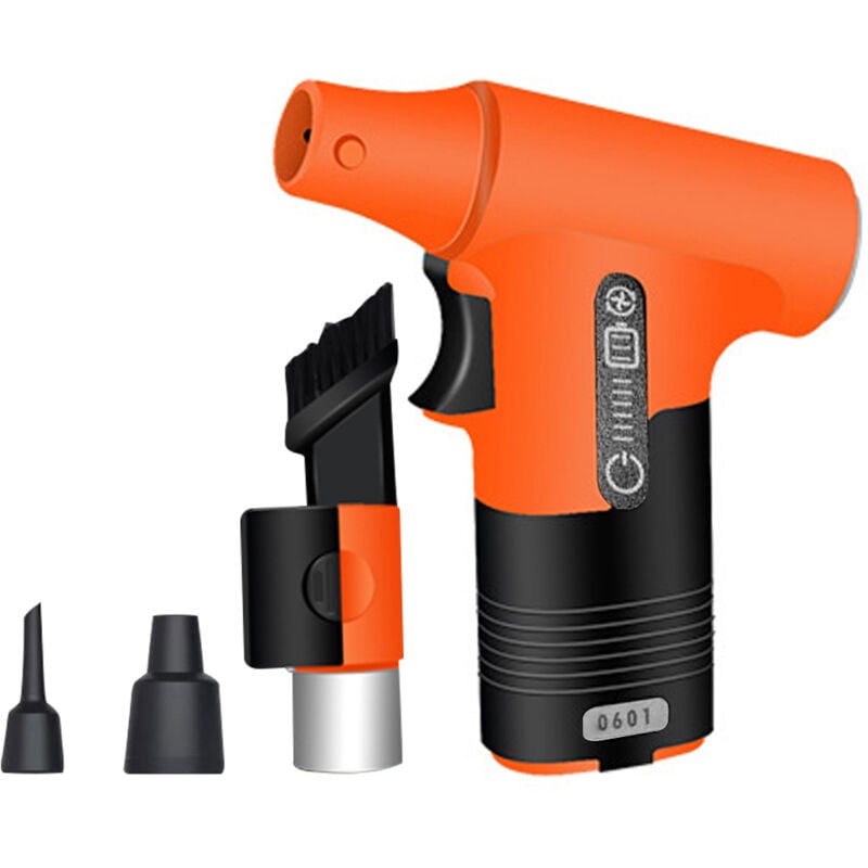 Souffleur Air Comprimé, Dépoussiérants Puissants électrique,130,000 tr/min, 3000 mAh Batterie Plumeau Bombe d'air Comprimé pour clavier,voiture,