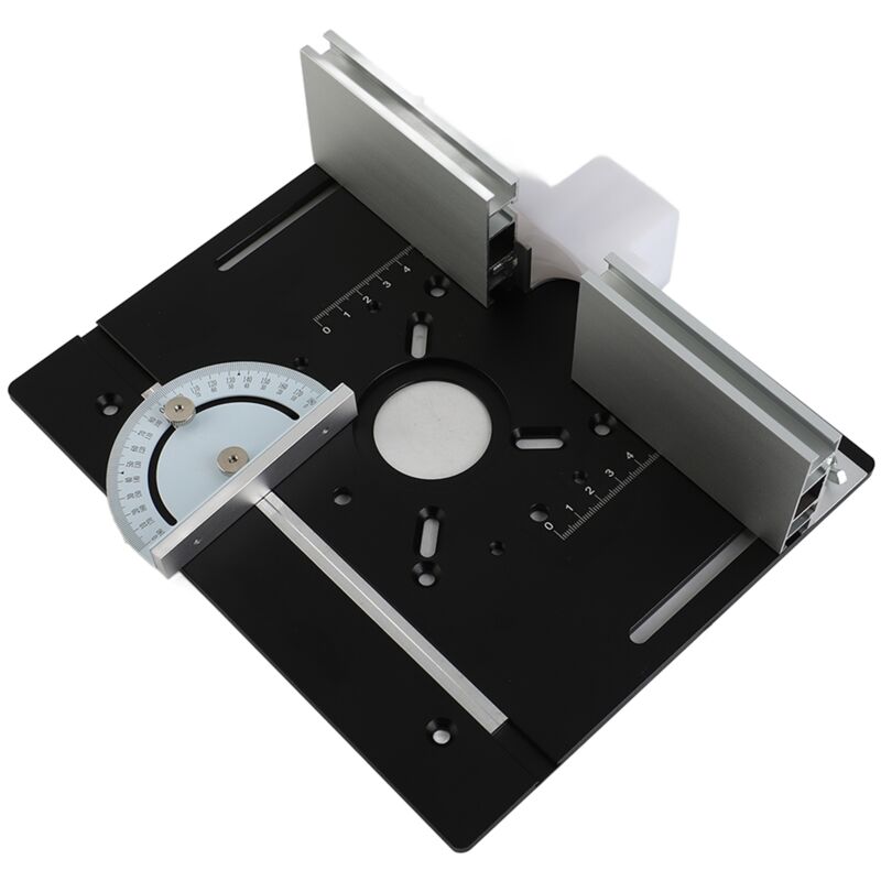 Table DéFonceuse Plaque Aluminium Costume, Table Fraisage Insert Avec Support De Torsion Coudé, DéFonceuse Plaque, Defonceuse a Bois Accessoire Pour