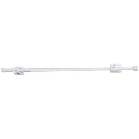 TONYSA Tie à rideau avec supports Télescopes Télécopieur de support fiable Ensemble pour la cuisine de salle de bain 50 à 90 cm 1 + Crochets