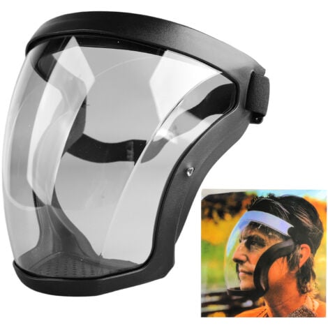 TONYSA Visiere de protection, Masque Complet Facial Transparent Anti-fog Protective Full Face Shield, Réutilisables Écrans Faciaux HD, Visières de Sécurité, Réglable Sangle pour Femmes Hommes