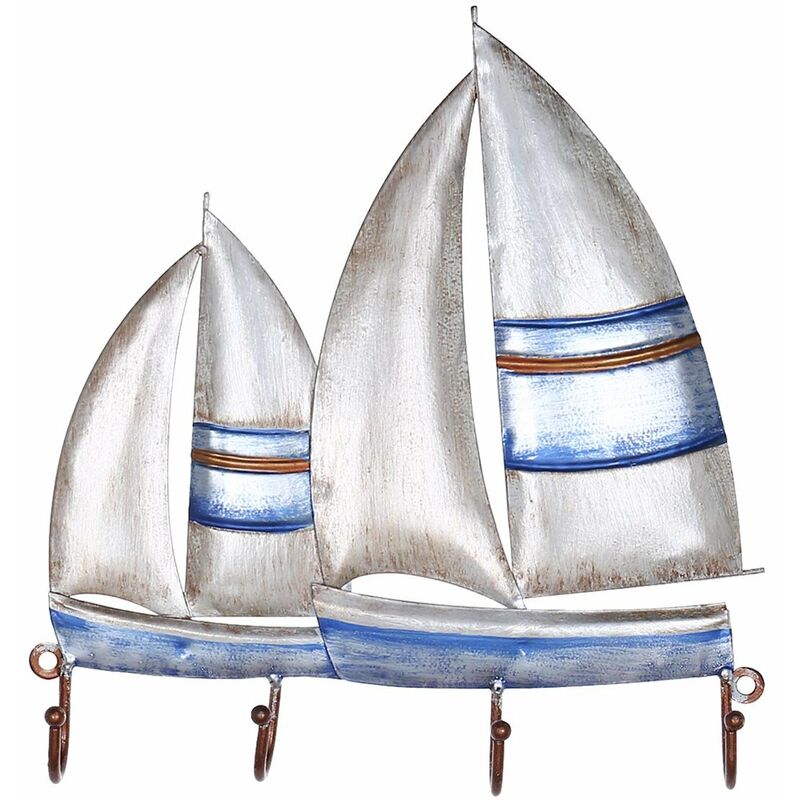

Tooarts Gancho de pared para velero, suspension de hierro 4 ganchos