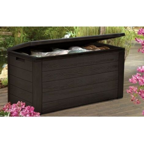 TOOD PROFESSIONELLES TRANSPORTCASE AUS KUNSTHARZ ? 300 L ? BRAUN HOLZOPTIK ? 120 X 46 X 58 CM
