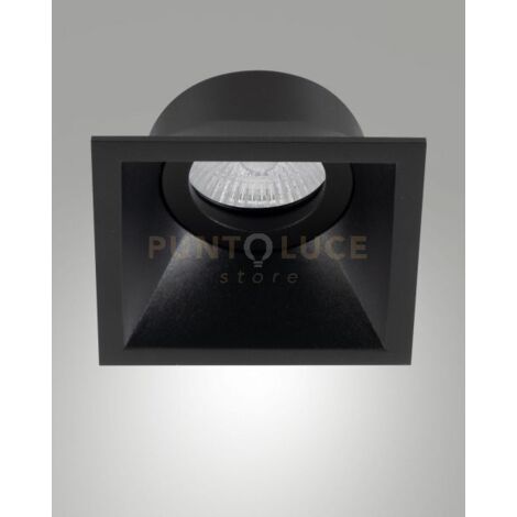 TOODLE FARETTO ATTACCO GU10 QUADRATO NERO ORIENTABILE 9,3CM