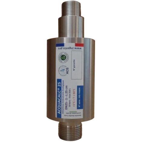 Toodo – Filtre anticalcaire vortex Acquacalc.20/25 – Système RMVM© – 3/4" et 1" – Écologique et sans entretien – Améliore la qualité de l'eau