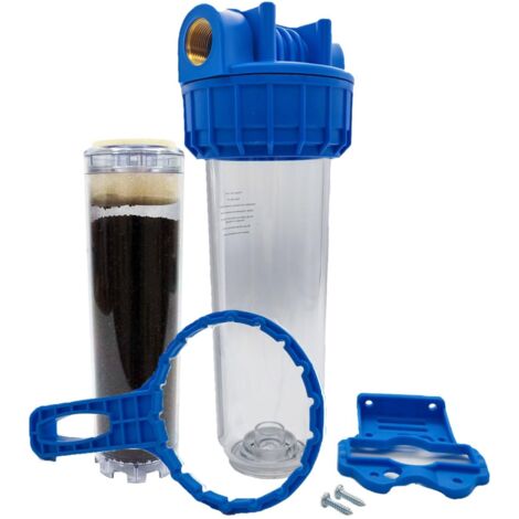 Toodo – Porte filtre à eau 9 pouces 3/4 – Filtration charbon actif 20/27F – Installation rapide – Compatible eau froide