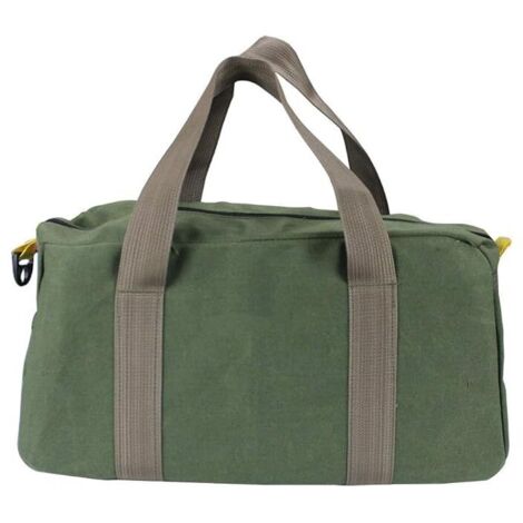 Tool bag, tool bag, heavy-duty tool bag, wide-opening tool bag, small multi-tool bag, plumbing tool bag (green) 14"