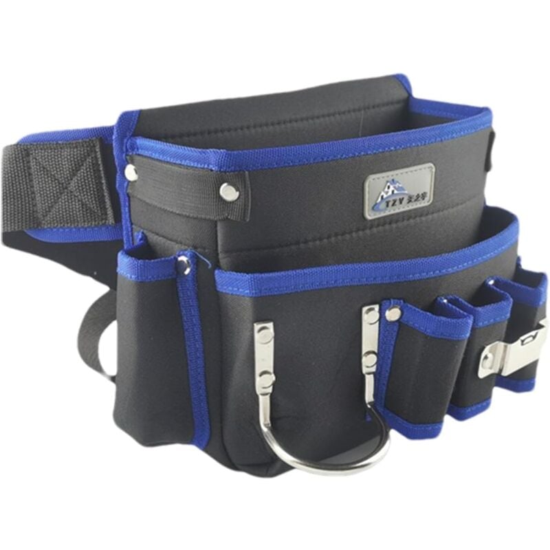 Tool Belt Pouch, Multipurpose Single Side Storage, Oxford Cloth Tool Apron Organizer Compact Versatile Ideal for Electrical Work, Carpenters, and