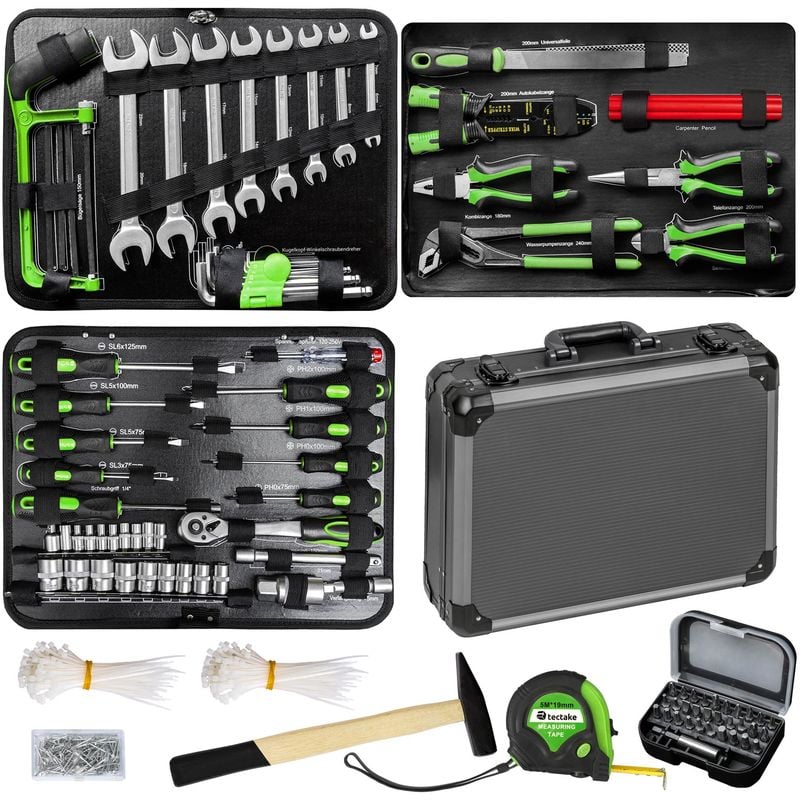 Tool box case 500 PCs. - tool case, tool storage box, mobile tool box - grey