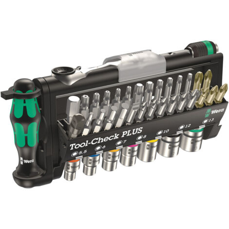 Tool-Check PLUS 8001 A Set 9515 Wera y compris genou et main 40 pcs.