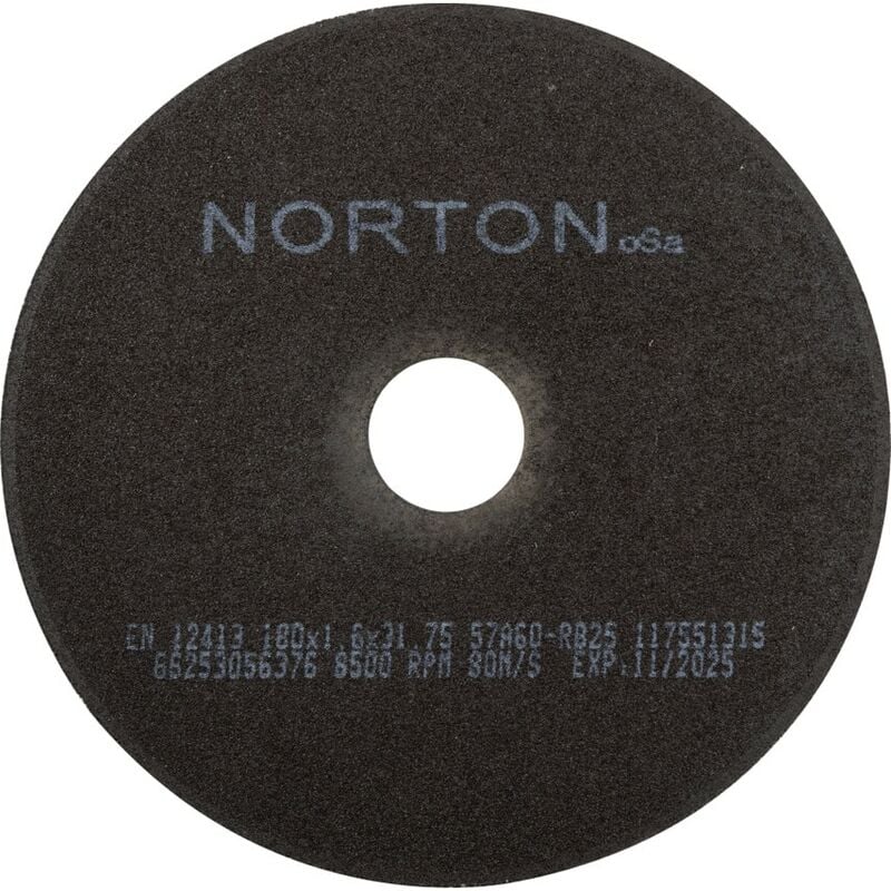Norton Saint Gobain 180X1.6X31.75MM 57A60RB25 Cut-off Wheel