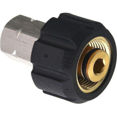 Tool Daily Pressure Washer Adapter, M22 Female To 3/8 Inch Female Npt Fitting, 5000 Psiblack1pcs