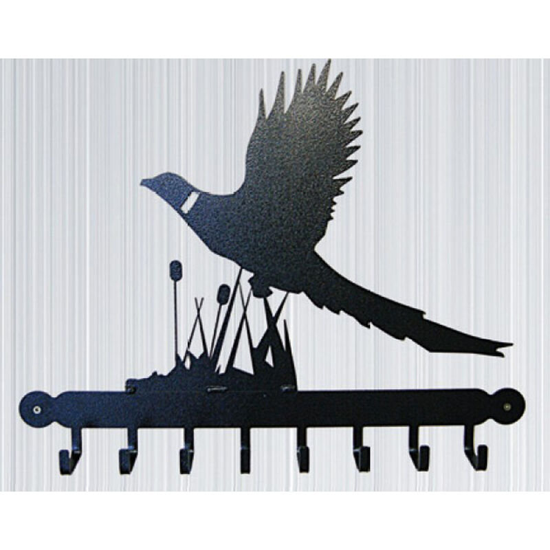 Poppy Forge - Tool Rack (Pheasant) - Hooks - Solid Steel - W54.6 x H30.5 cm - Black