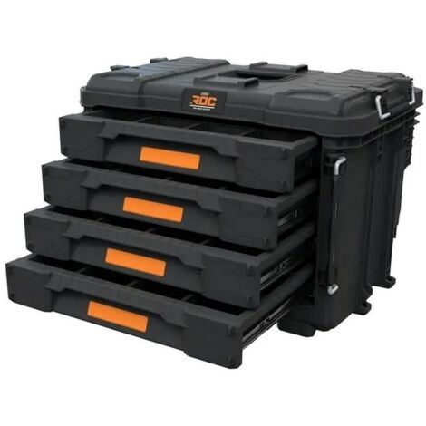 Toolbox Keter Roc Pro gear 2.0 con 4 cassetti Nero [262661]