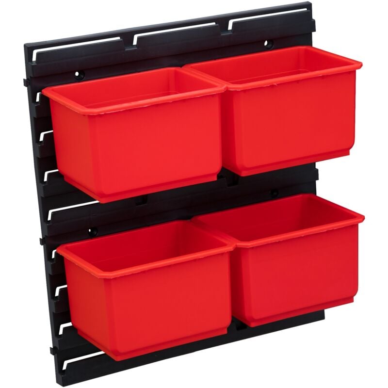 Toolbrothers - rhino Kit de conteneurs Nr. 1 Paroi d'atelier avec 4 récipients pour la valise rhino xxl