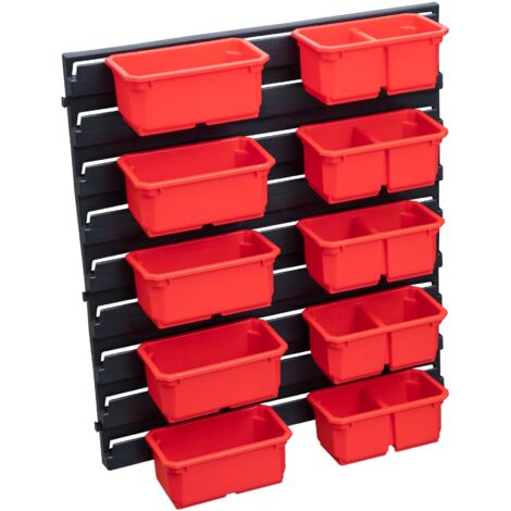 Toolbrothers RHINO Container Set Nr. 3 Werkstattwand mit 10 Behältern für L Organizer Höhe M+ / L und L Drawer 3
