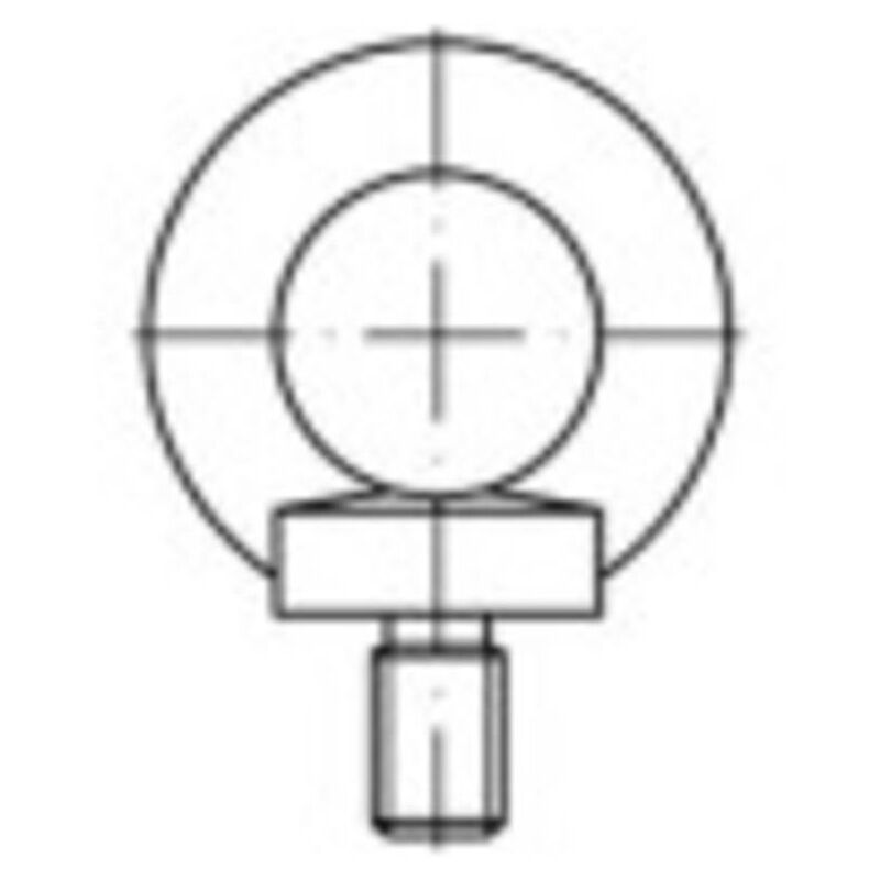 1061333 Golfari maschi M8 din 580 Acciaio inox A2