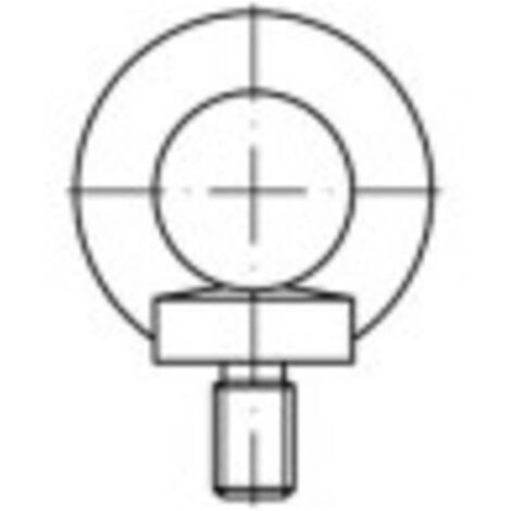 TOOLCRAFT 1061334 Golfari maschi M10 DIN 580 Acciaio inox A2 1 pz.