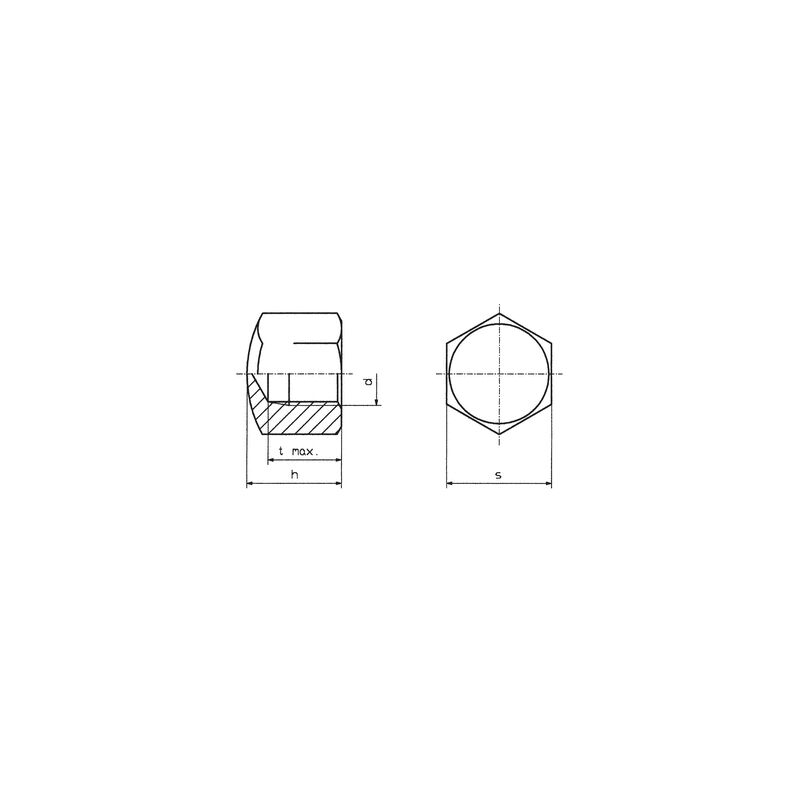 

Toolcraft 10Er Hutmutter D917-6 Zn M4