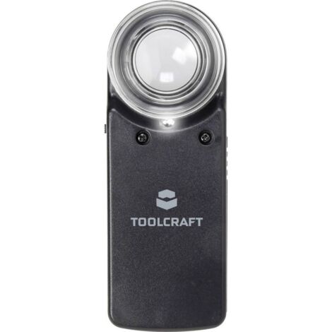 TOOLCRAFT 1303080 Lente d'ingrandimento portatile con illuminazione LED Ingrandimenti: 15 x Lente: (Ø) 20 mm