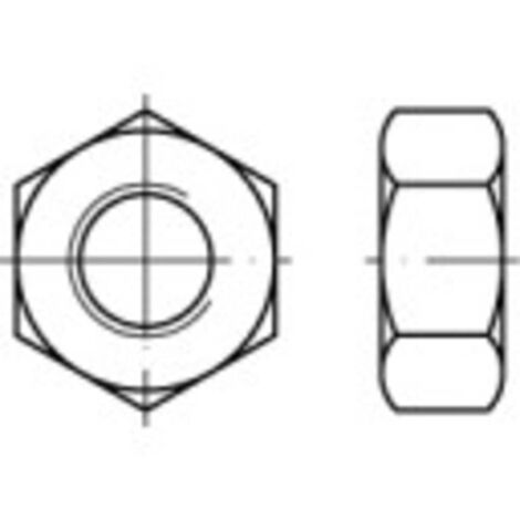 TOOLCRAFT 131884 Dadi esagonali M7 DIN 934 Acciaio 100 pz.