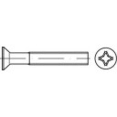 TOOLCRAFT 134491 Viti svasate M3 5 mm A croce Phillips DIN 965 Acciaio galvanizzato zinco 200 pz.