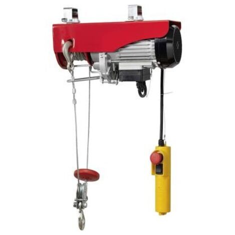 TOOLCRAFT 1553742 Verricello elettrico Capacità di carico (con puleggia) 600 kg Capacità di carico (senza puleggia) 300