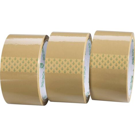 TOOLCRAFT 1564081 Ruban adhésif demballage marron (L x l) 50 m x 48 mm 3 pc(s) - marron