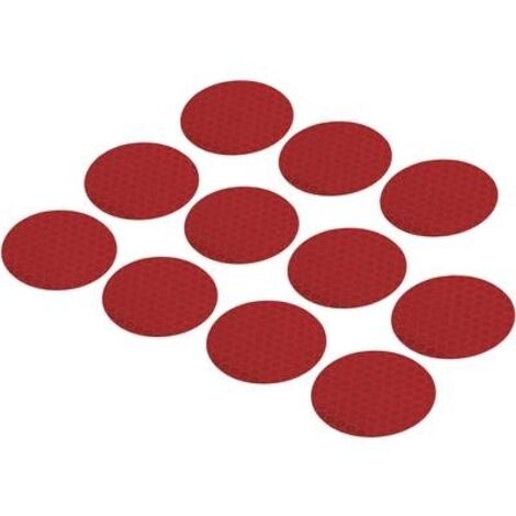 TOOLCRAFT 1564167 RTS40-RD 1564167-PUNTI ADESIVI RTS ROSSO, 11 PEZZI, (Ø) 40 MM