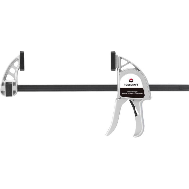 Serre-joint à une main en alu 300 x 85 mm 3000 n Toolcraft 1595615 Envergure max.:500 mm Longueur: 500 mm Mesures d'emp