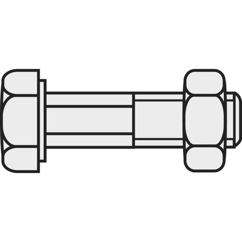 Image of Toolcraft - 827865 Viti testa esagonale M8 30 mm Esagonale din 601 Acciaio zincato 20 pz.