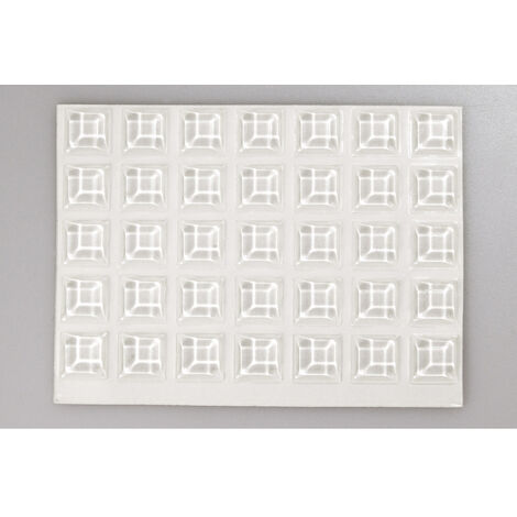 TOOLCRAFT 2127C70-C Gerätefuß selbstklebend, quadratisch Transparent (Ø x H) 12.7 mm x 3.1 mm 70 St.
