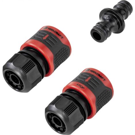 TOOLCRAFT 2302357 Raccordo tubo flessibile 13 mm (1/2) Raccordo rapido per tubi 13 mm (1/2) Ø, Raccordo a innesto