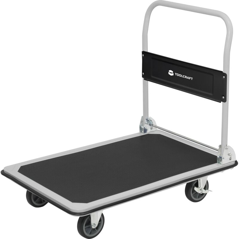 Chariot à main TOOLCRAFT 2303575 pliable, avec système de blocage acier, PP, Polyuréthane thermoplastique Charge max: