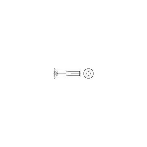 TOOLCRAFT 401631 Vis à tête fraisée M3 12 mm 6 pans intérieurs DIN 7991 acier inoxydable 100 pc(s)