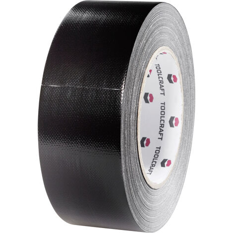 TOOLCRAFT 54B48L40SC 54B48L40SC Gewebeklebeband Gaffer Schwarz (L x B) 40 m x 48 mm 1 St.