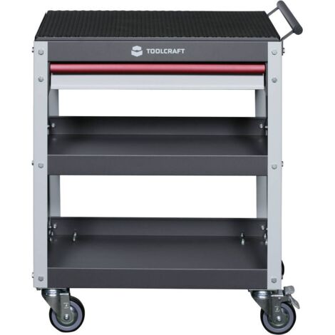 TOOLCRAFT 553942 Chariot de service Couleur: gris, gris clair, rouge