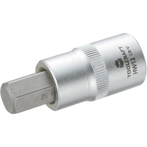 TOOLCRAFT 816160 Brugola interna Inserto giravite a bussola 12 mm 1/2 (12.5 mm)