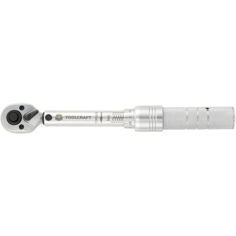 TOOLCRAFT  819161 Drehmomentschlüssel  mit Umschaltknarre 1/4" (6.3 mm) 1 - 6 Nm